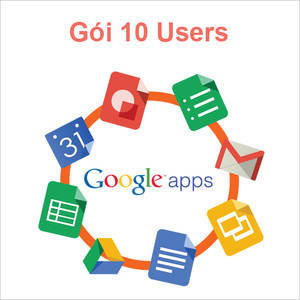Email Google theo tên miền riêng gói 10 User